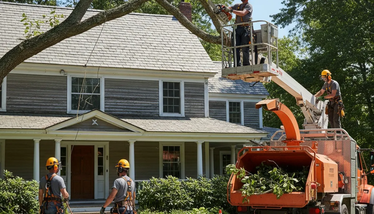 Professional tree service crew in Troy, NY providing safe tree removal and trimming