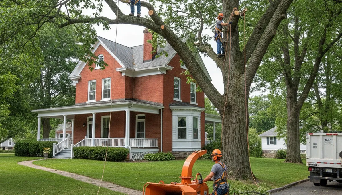 Tree service crew in Troy, NY providing professional tree removal and trimming services