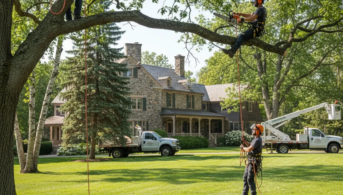 Tree service crew providing professional tree care in Troy, NY
