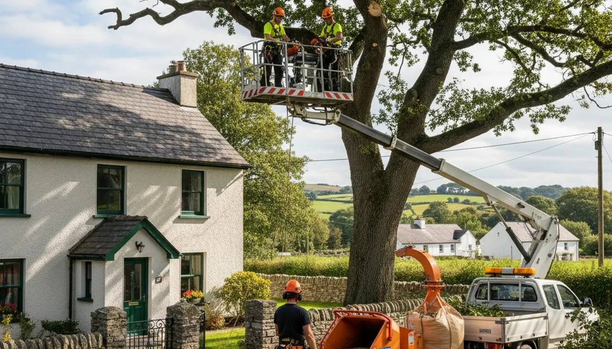 Tree service crew in Troy, NY providing professional tree removal and trimming services